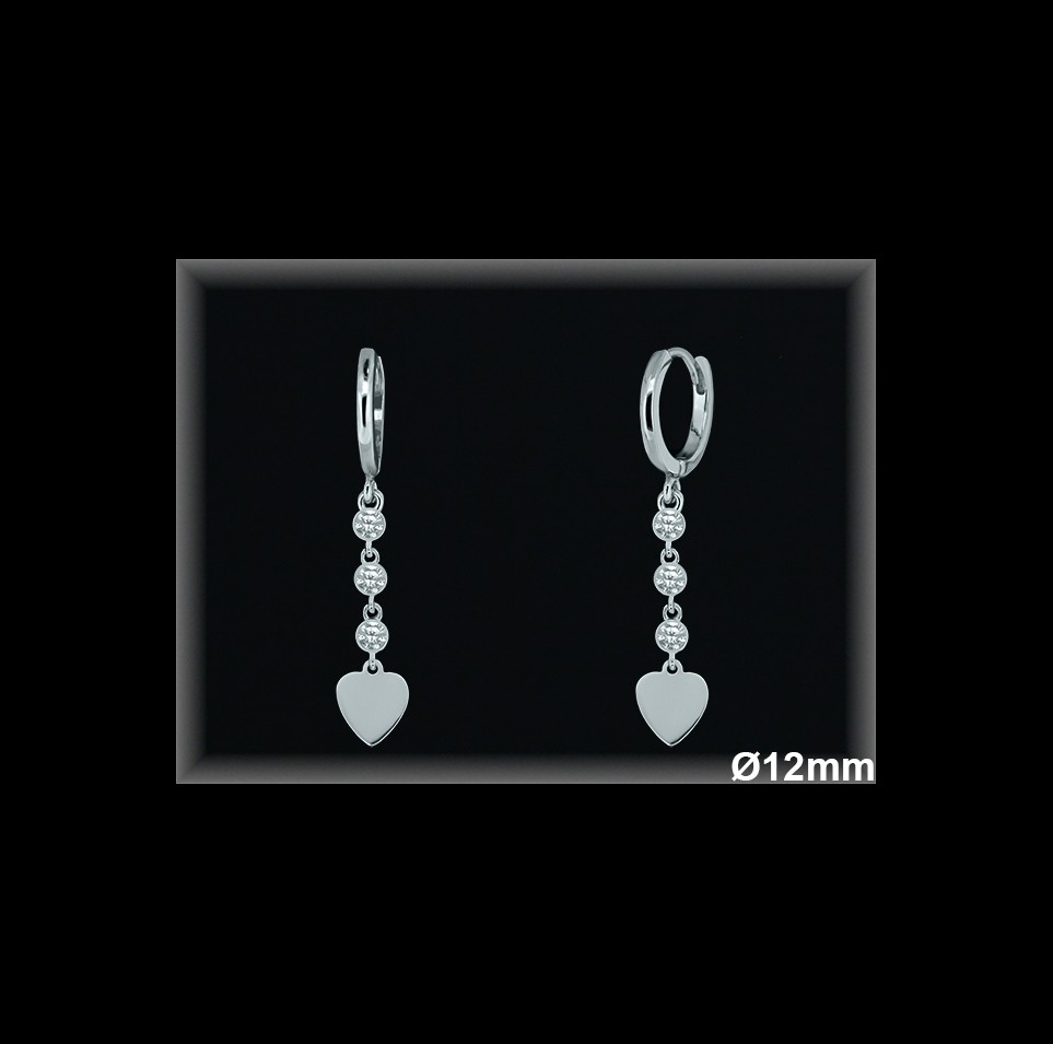 Aros de Plata al Por Mayor ref AZ132  Mayorista de Aros de Plata