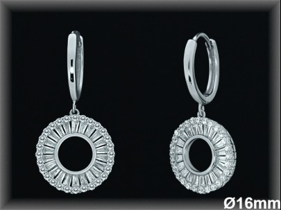 Aros de Plata al Por Mayor ref AZ156  Mayorista de Aros de Plata