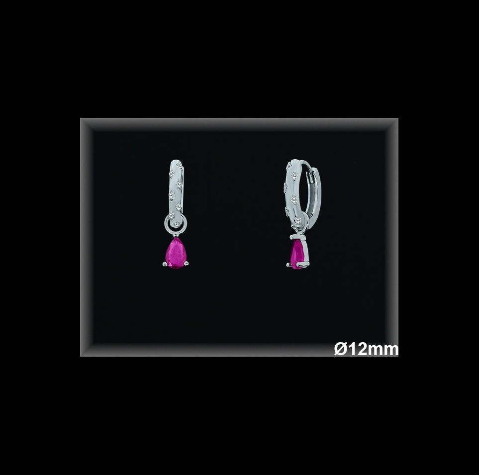 Aros de Plata al Por Mayor ref AZ162R  Mayorista de Aros de Plata