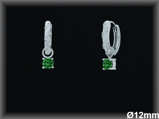 Aros de Plata al Por Mayor ref AZ163D  Mayorista de Aros de Plata