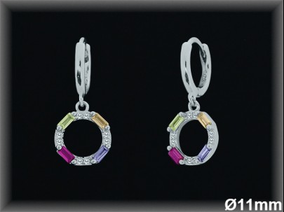 Aros de Plata al Por Mayor ref AZ177T  Mayorista de Aros de Plata