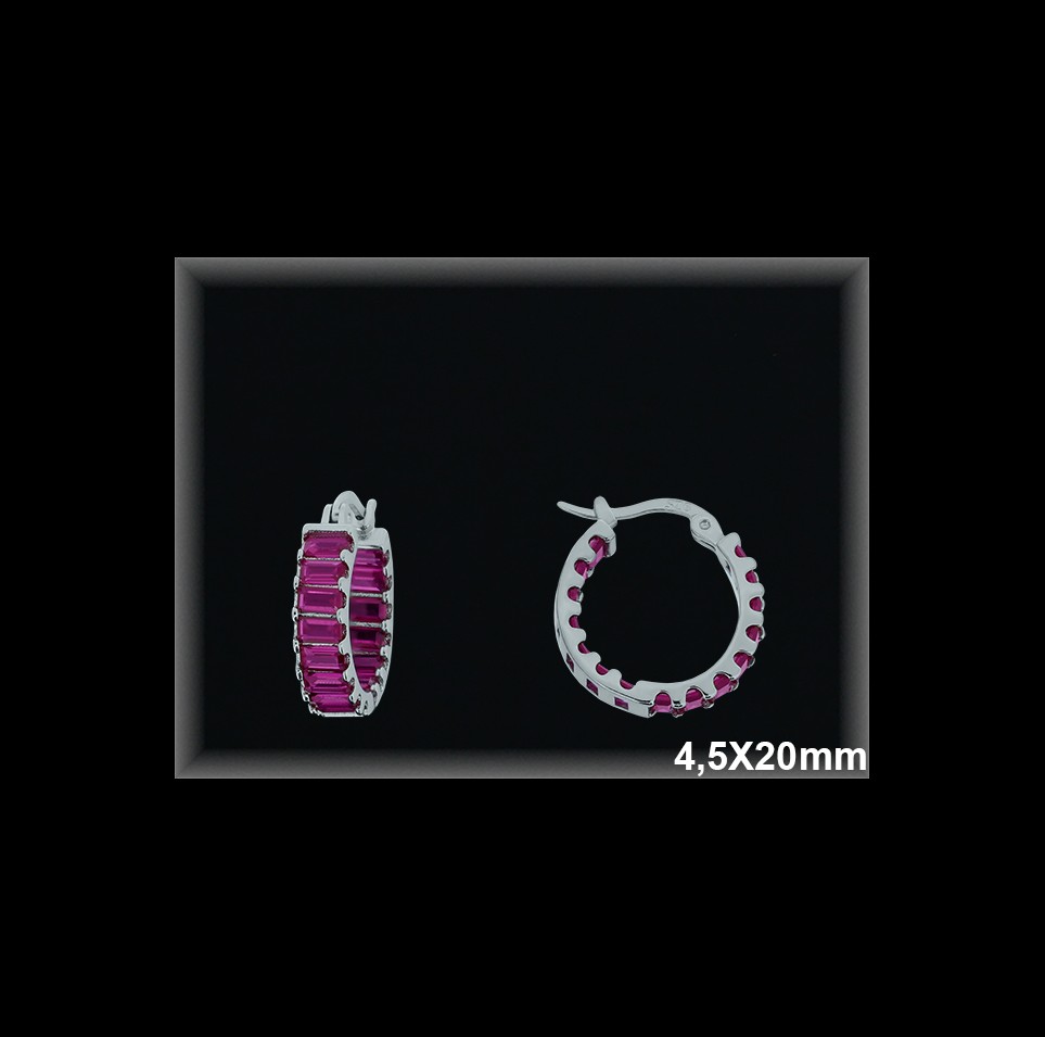 Mayorista de Plata de Aros ref AZ333R  Aros de Plata al por Mayor