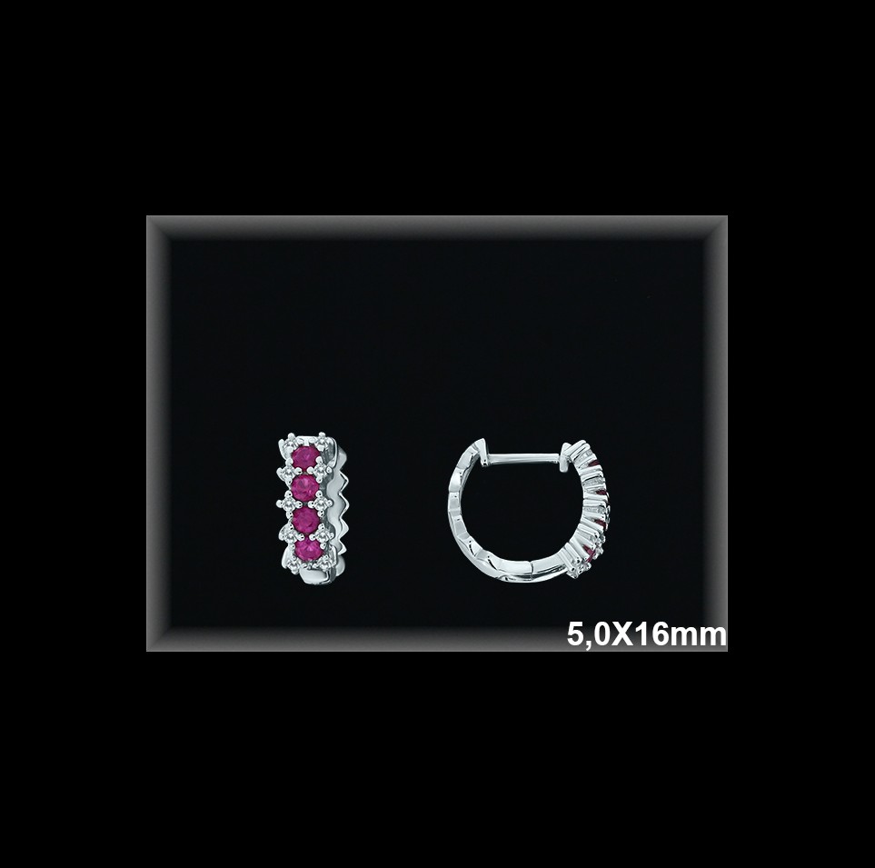 Mayorista de Plata de Aros ref AZ334R  Aros de Plata al por Mayor