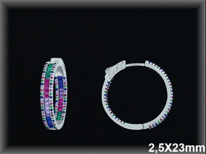 Mayorista de Plata de Aros ref AZ358T  Aros de Plata al por Mayor
