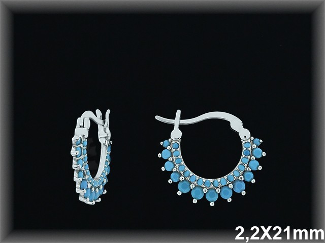 Mayorista de Plata de Aros ref AZ359Q  Aros de Plata al por Mayor