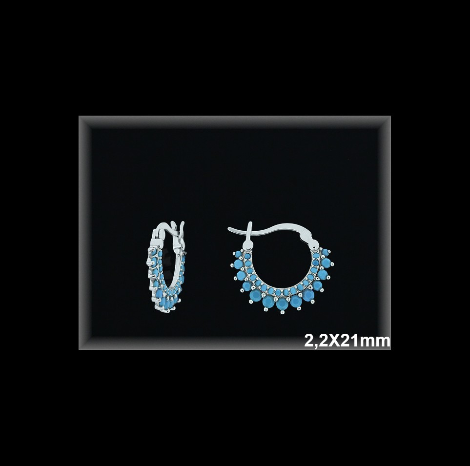 Mayorista de Plata de Aros ref AZ359Q  Aros de Plata al por Mayor