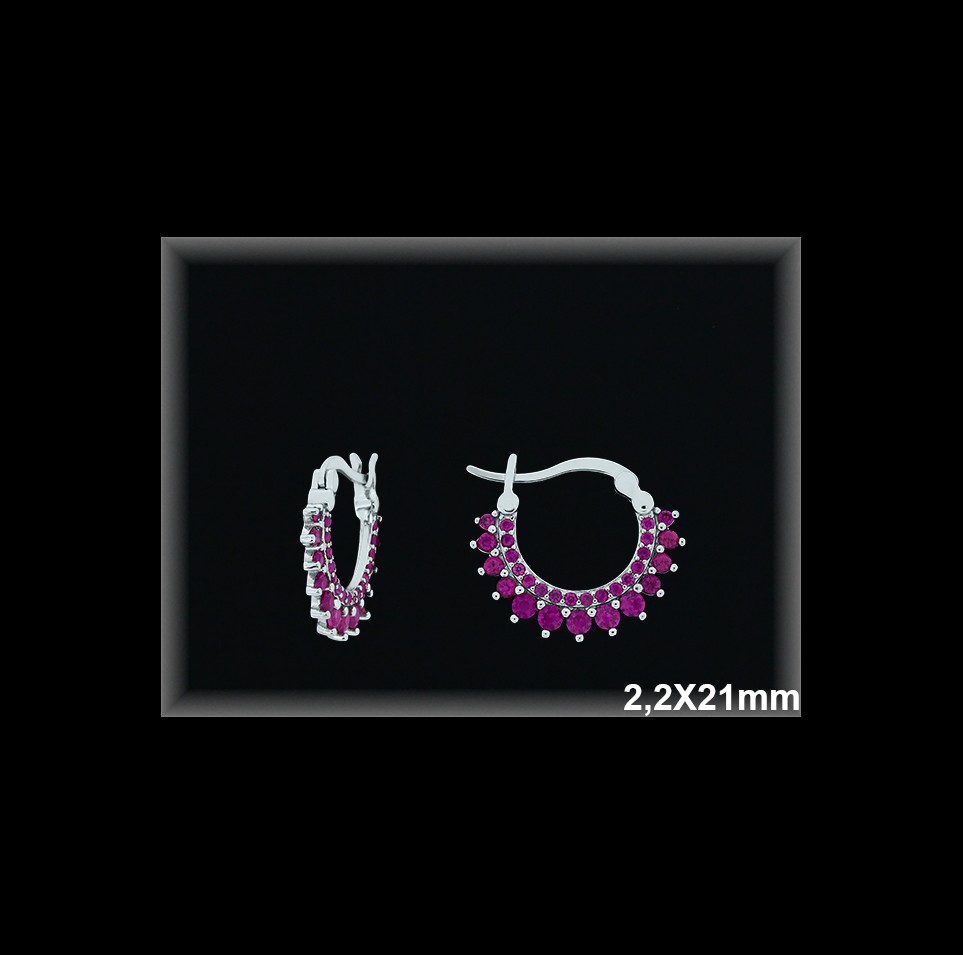 Mayorista de Plata de Aros ref AZ359R  Aros de Plata al por Mayor