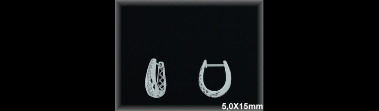 Mayorista de Plata de Aros ref AZ372  Aros de Plata al por Mayor