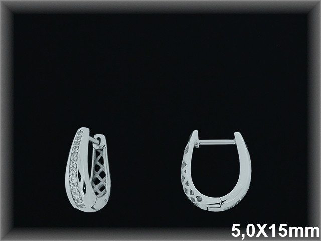 Mayorista de Plata de Aros ref AZ372  Aros de Plata al por Mayor