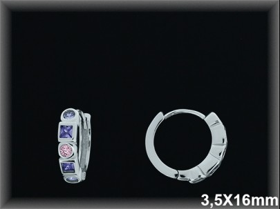 Mayorista de Plata de Aros ref AZ376A  Aros de Plata al por Mayor
