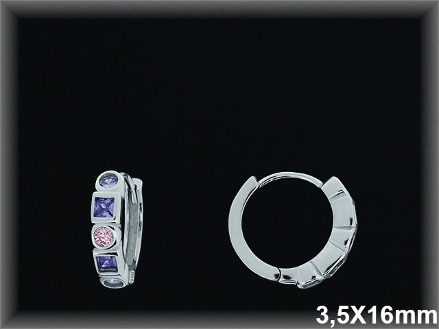 Mayorista de Plata de Aros ref AZ376A  Aros de Plata al por Mayor