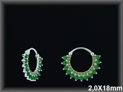 Mayorista de Plata de Aros ref AZ381D  Aros de Plata al por Mayor