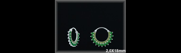 Mayorista de Plata de Aros ref AZ381D  Aros de Plata al por Mayor