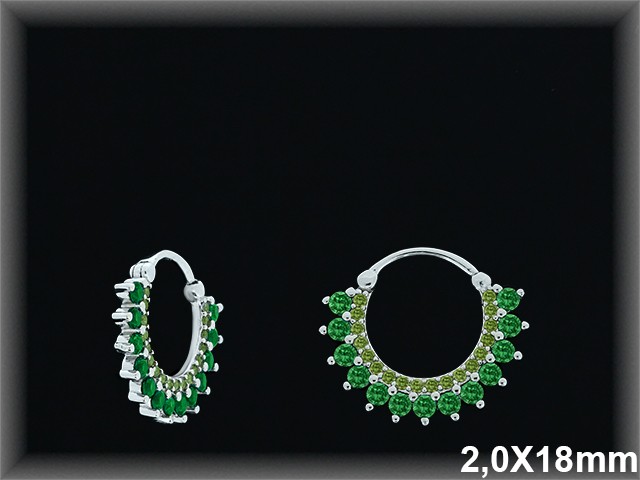 Mayorista de Plata de Aros ref AZ381D  Aros de Plata al por Mayor