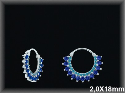 Mayorista de Plata de Aros ref AZ381Z  Aros de Plata al por Mayor