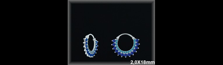 Mayorista de Plata de Aros ref AZ381Z  Aros de Plata al por Mayor