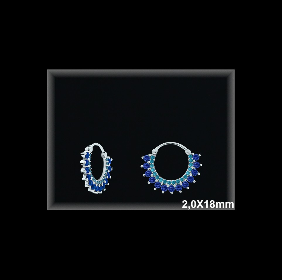 Mayorista de Plata de Aros ref AZ381Z  Aros de Plata al por Mayor
