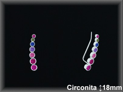 Pendientes de Plata al Por Mayor ref Z8007X  Mayorista de Pendientes de Plata