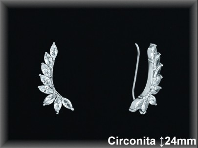 Pendientes de Plata al Por Mayor ref Z8017  Mayorista de Pendientes de Plata