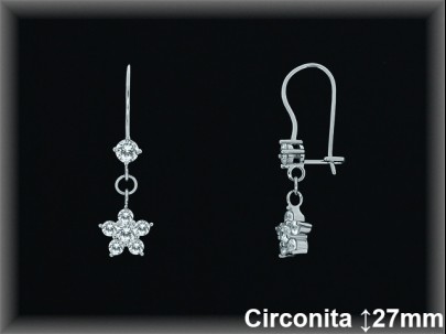 Mayorista de Plata en Pendientes ref Z8078  Pendientes de Plata al por Mayor