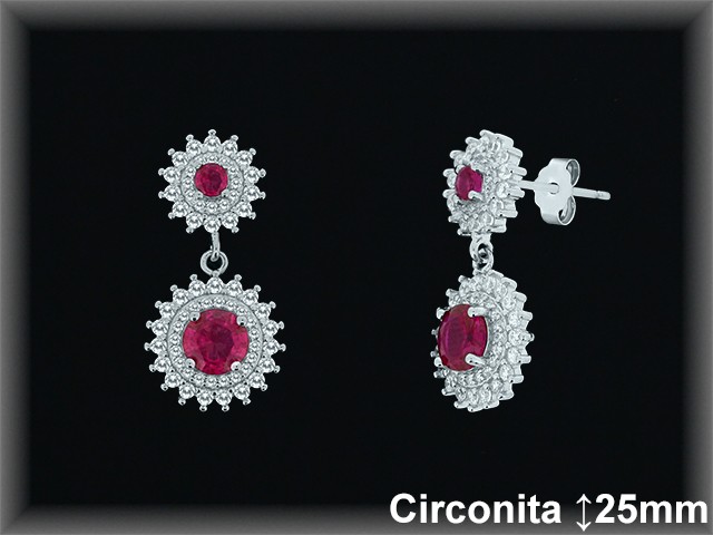 Mayorista de Plata en Pendientes ref Z8409R  Pendientes de Plata al por Mayor