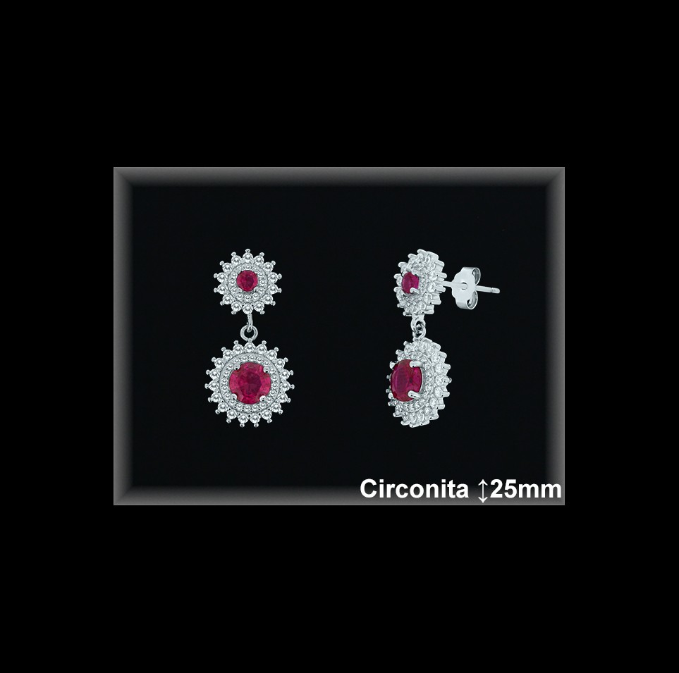 Mayorista de Plata en Pendientes ref Z8409R  Pendientes de Plata al por Mayor