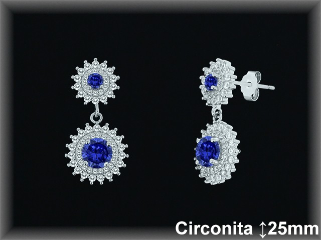 Mayorista de Plata en Pendientes ref Z8409Z  Pendientes de Plata al por Mayor