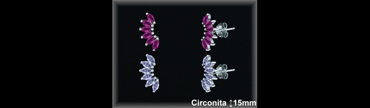 Pendientes de Plata al Por Mayor ref Z8452R  Mayorista de Pendientes de Plata