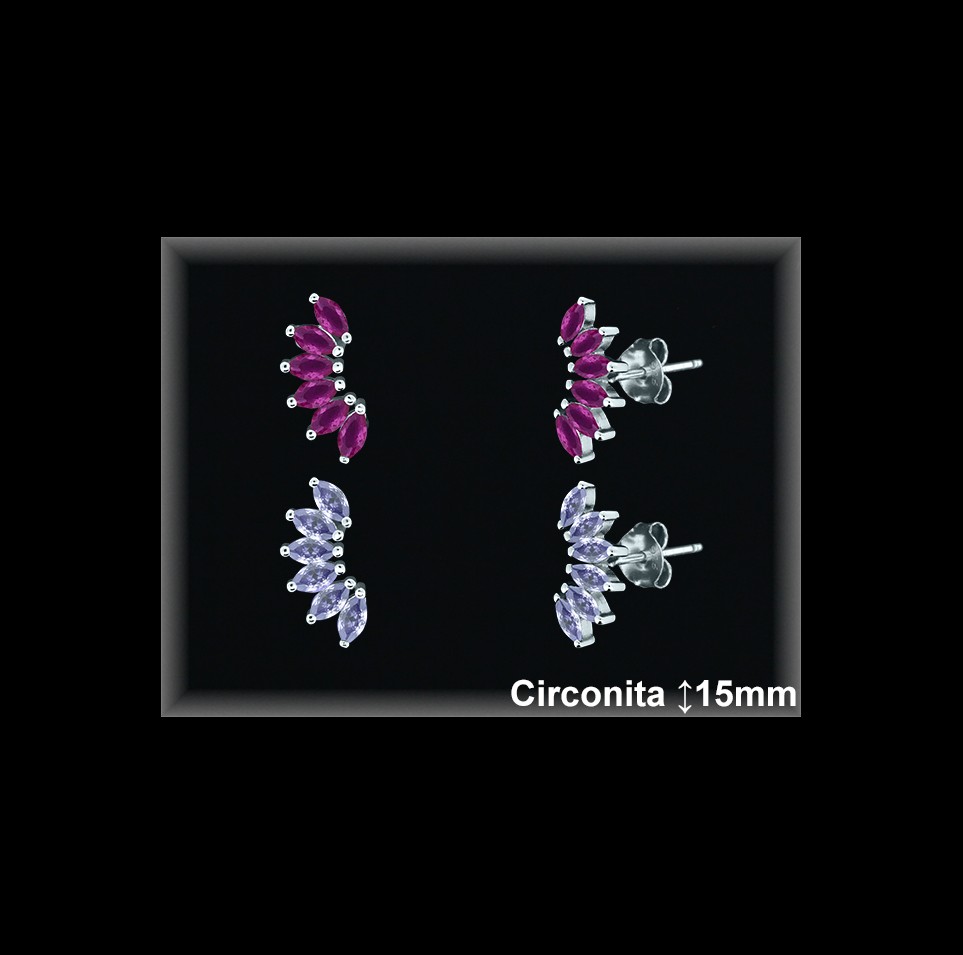 Pendientes de Plata al Por Mayor ref Z8452R  Mayorista de Pendientes de Plata