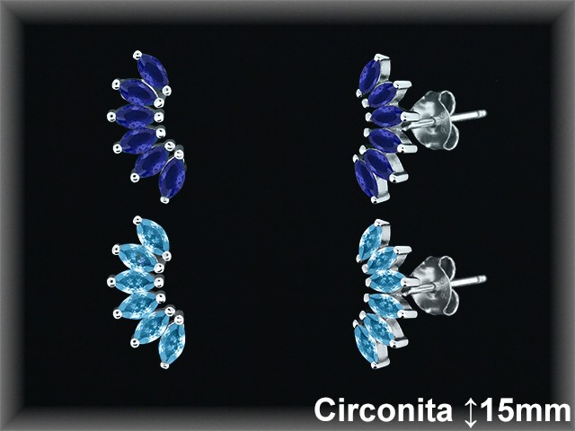 Pendientes de Plata al Por Mayor ref Z8452Z  Mayorista de Pendientes de Plata