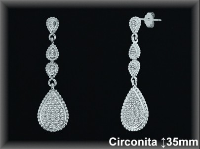 Mayorista de Plata en Pendientes ref Z8468  Pendientes de Plata al por Mayor