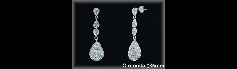 Mayorista de Plata en Pendientes ref Z8468  Pendientes de Plata al por Mayor