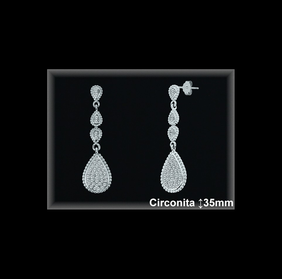 Mayorista de Plata en Pendientes ref Z8468  Pendientes de Plata al por Mayor