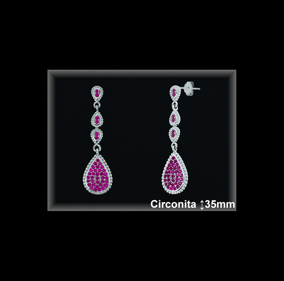 Mayorista de Plata en Pendientes ref Z8468R  Pendientes de Plata al por Mayor
