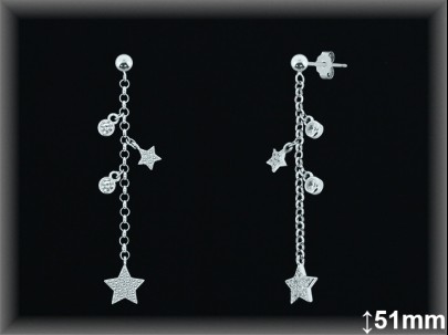 Mayorista de Plata en Pendientes ref Z8474  Pendientes de Plata al por Mayor