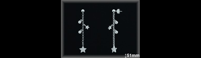 Mayorista de Plata en Pendientes ref Z8474  Pendientes de Plata al por Mayor