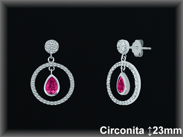 Mayorista de Plata en Pendientes ref Z8488R  Pendientes de Plata al por Mayor