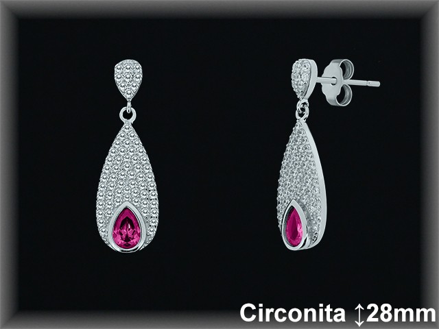 Mayorista de Plata en Pendientes ref Z8507R  Pendientes de Plata al por Mayor
