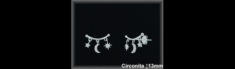 Pendientes de Plata al Por Mayor ref Z8509  Mayorista de Pendientes de Plata
