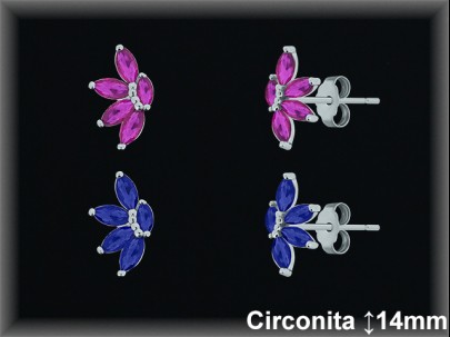 Pendientes de Plata al Por Mayor ref Z8512R  Mayorista de Pendientes de Plata