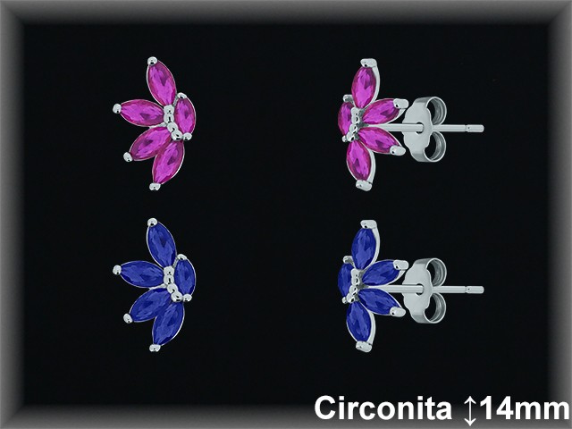 Pendientes de Plata al Por Mayor ref Z8512R  Mayorista de Pendientes de Plata
