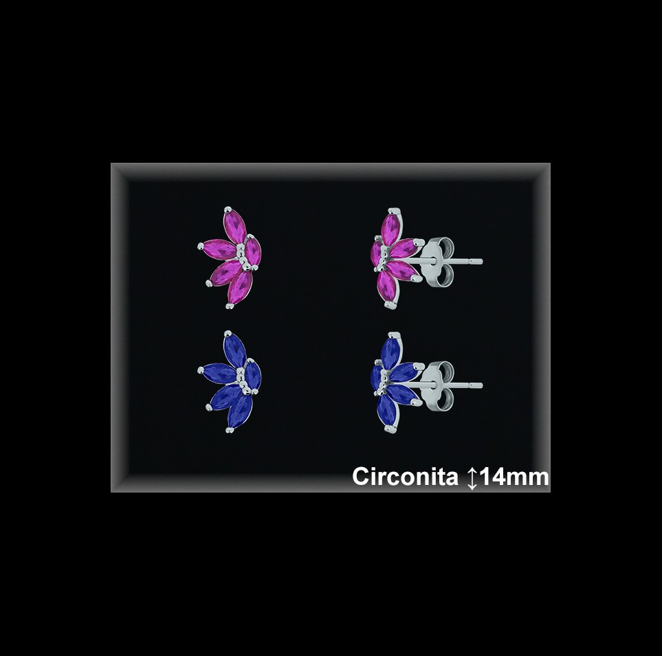 Pendientes de Plata al Por Mayor ref Z8512R  Mayorista de Pendientes de Plata