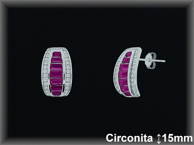 Pendientes de Plata al Por Mayor ref Z8526R  Mayorista de Pendientes de Plata