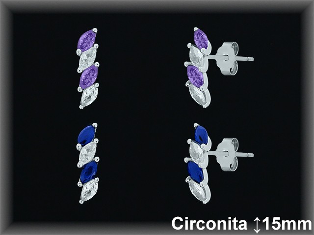 Pendientes de Plata al Por Mayor ref Z8527A  Mayorista de Pendientes de Plata