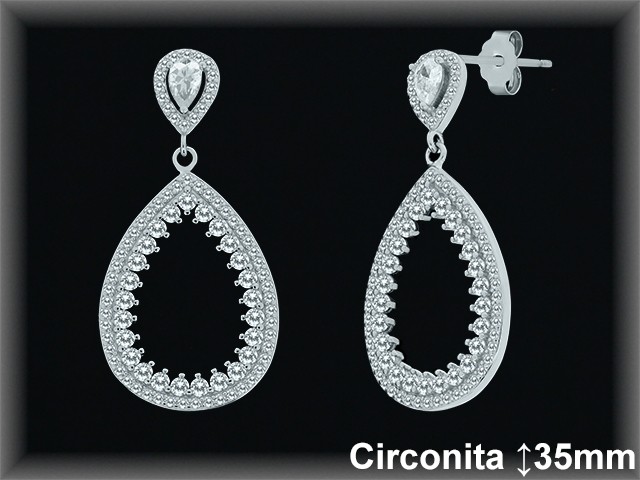 Mayorista de Plata en Pendientes ref Z8536  Pendientes de Plata al por Mayor