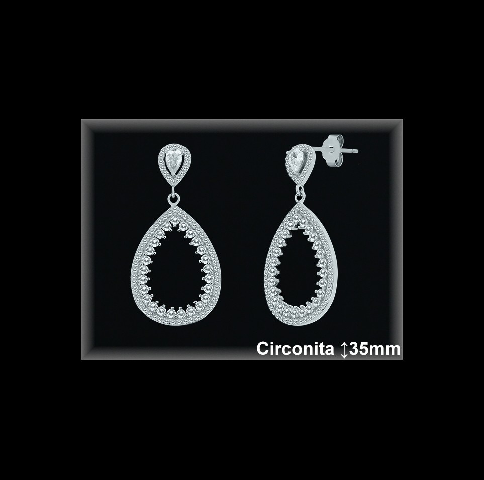 Mayorista de Plata en Pendientes ref Z8536  Pendientes de Plata al por Mayor