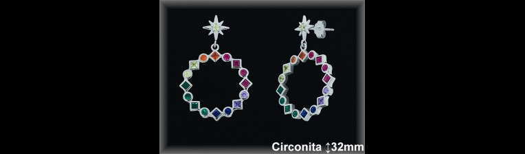 Mayorista de Plata en Pendientes ref Z8564T  Pendientes de Plata al por Mayor