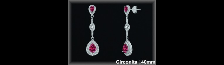 Mayorista de Plata en Pendientes ref Z8570R  Pendientes de Plata al por Mayor