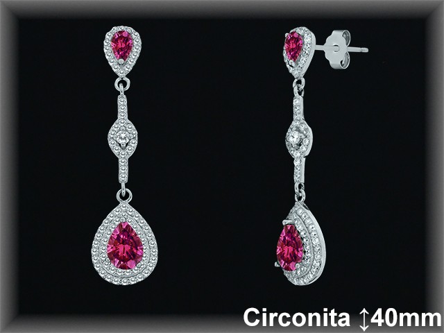 Mayorista de Plata en Pendientes ref Z8570R  Pendientes de Plata al por Mayor