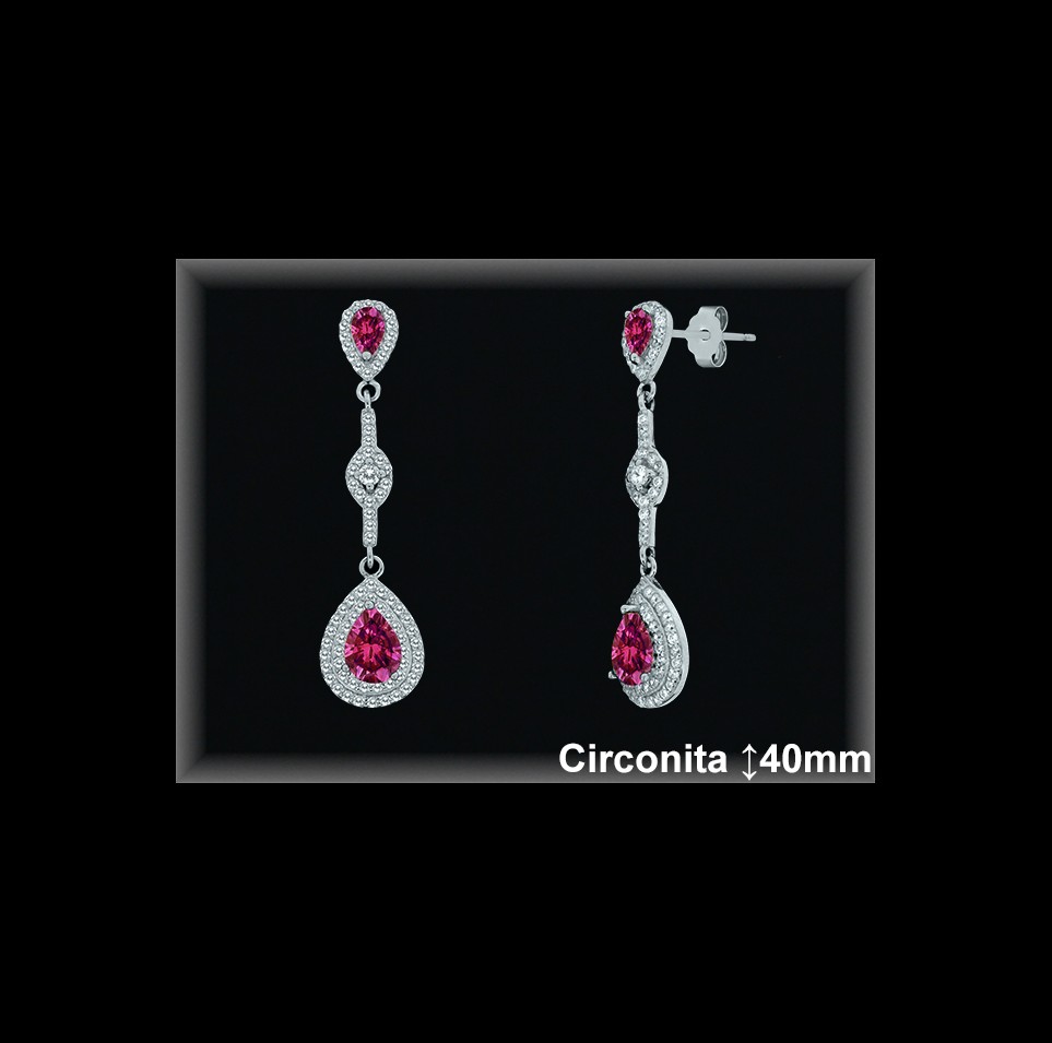 Mayorista de Plata en Pendientes ref Z8570R  Pendientes de Plata al por Mayor